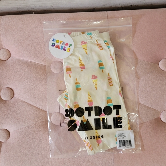 BNWT DOT DOT SMILE Baby Girl Ice Cream Popsicles Buttery Soft Leggings Size 2T - Picture 6 of 9